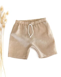 Leinen Bermuda Kinder Shorts - kurze knielange Hose